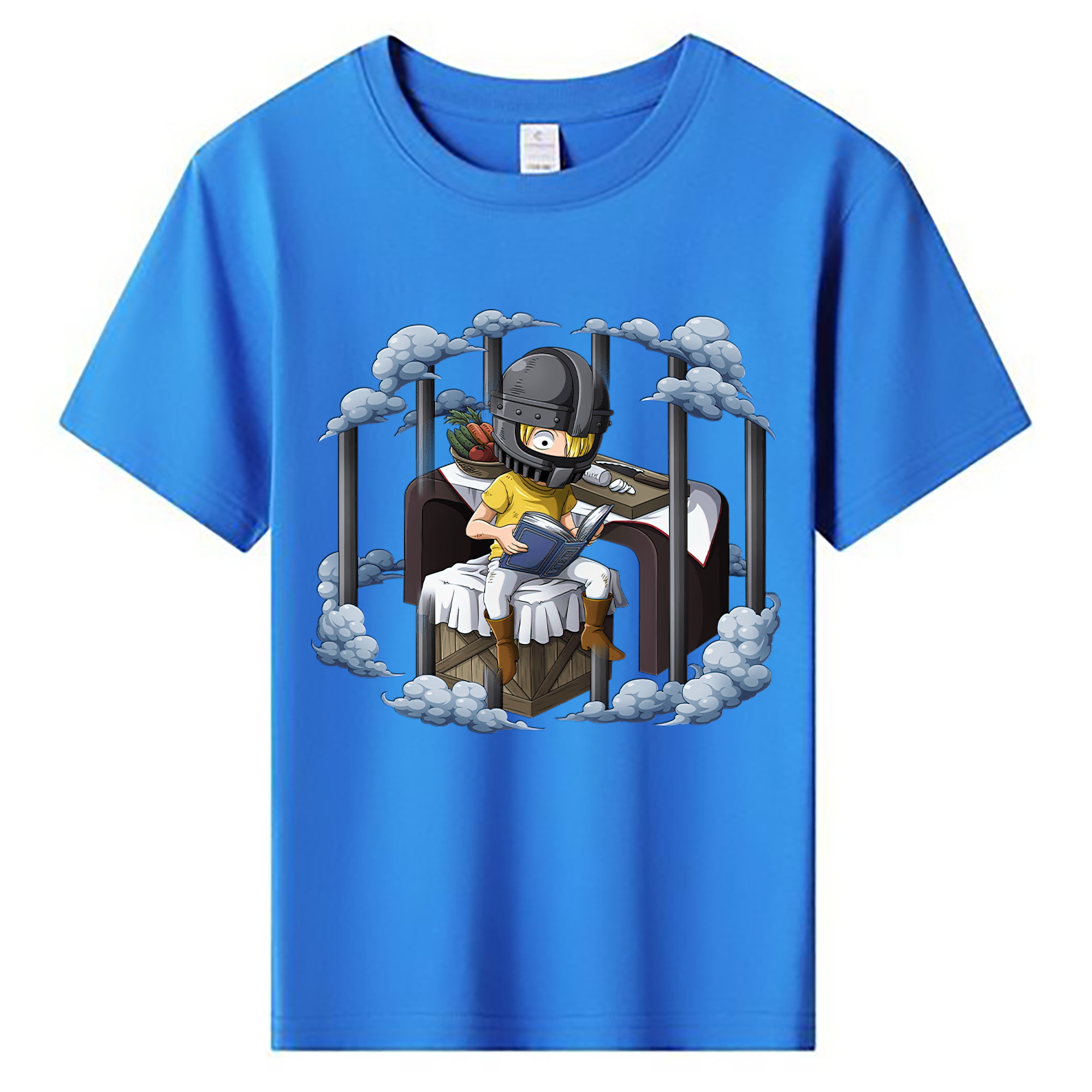 （画像用） ワンピース サンジ ONE PIECE Sanji 綿100％キッズTシャツ（フロントプリント）